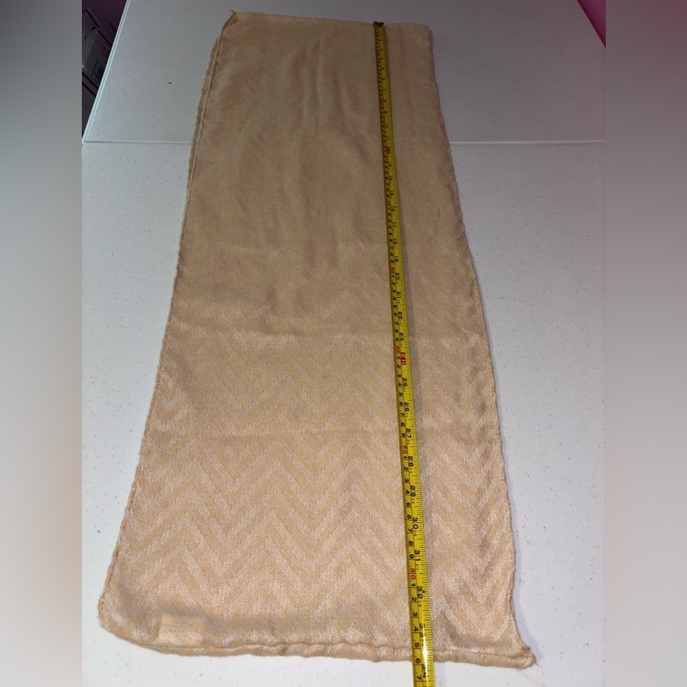 Elegant Gold Chevron Infinity Scarf - Picture 3 of 5